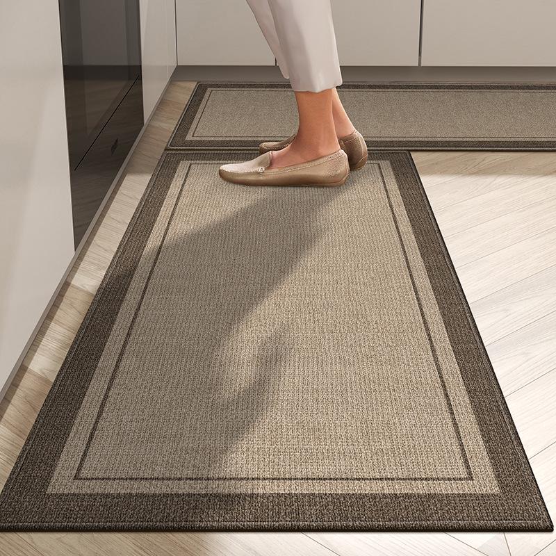 

Chenille Non-slip Waterproof Floor Mat, Oil & Stain Resistant, Wear-resistant Imitation Sisal, Long Entryway Mat Single: 30*40cm