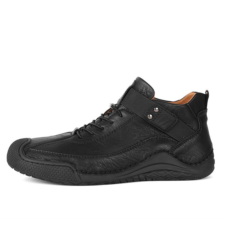 Stivali da Uomo in Pelle Fatti a Mano Stivaletti Comodi da Uomo Scarpe Casual Stivali Taglia Grande Stivali in Pelle da Uomo