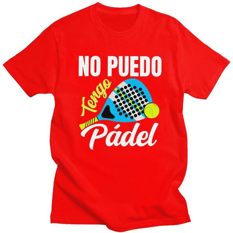 Men Porque Pierdo Al Padel Divertido T Shirt Summer Short Sleeve Pure Cotton Tshirt Fashion Casual Creative Graphics Tees Shirt S