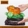 Fengshui Colorful Golden Toad Ornament Attract Wealth Rotating Three Legged Toad Glazed Jade Living Room Decoration Opening Gift
