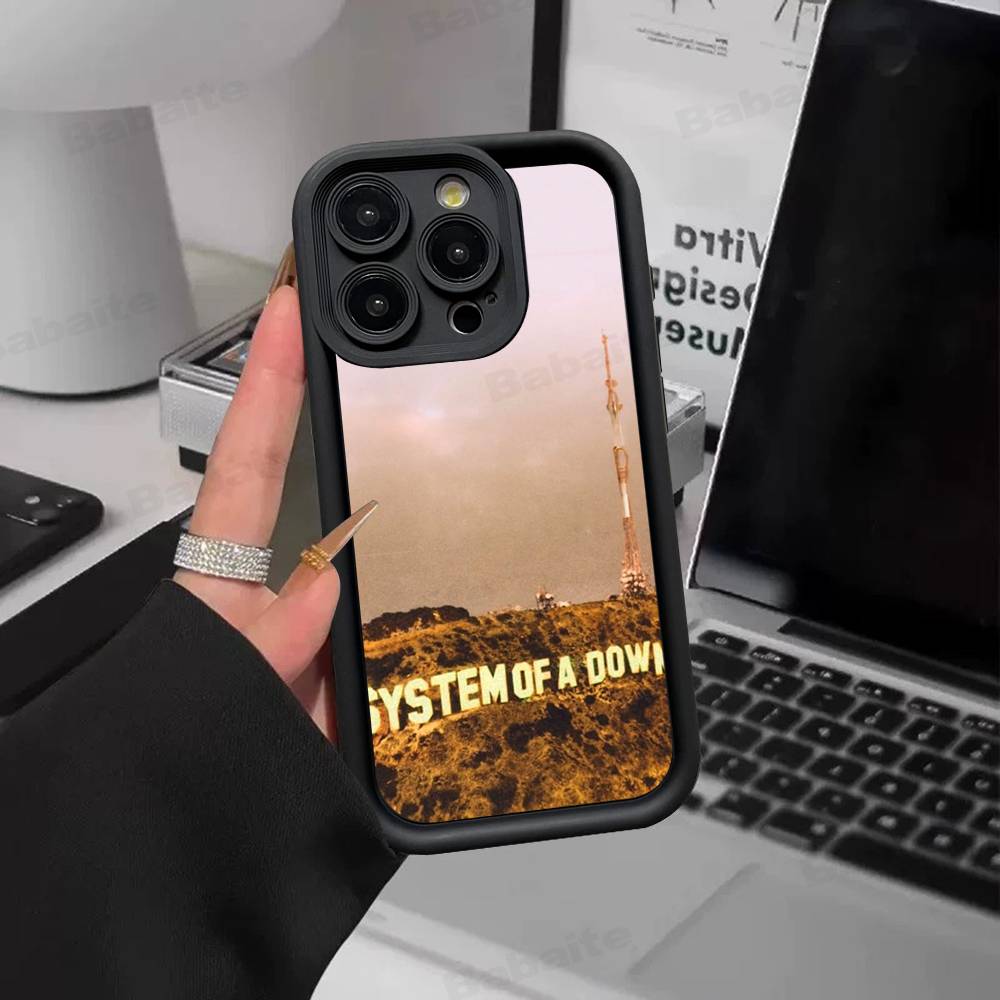

Metal System Of A Down Band Phone Case For IPhone 17 16 15 13 11 12 14 Pro Max Plus Silicone Cover Shell iPhone 17