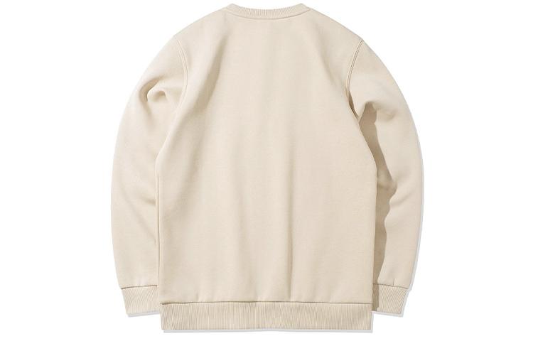 Men's Sweatshirt Li-Ning Li Ning Sports Fashion Collection Logo Fleece Lined Loose Fit Crew Neck Pullover