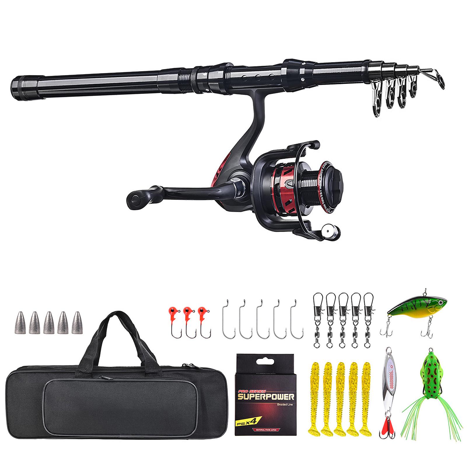 180cmCelsius210cmCelsius240cmCelsius270cm Telescopic Fishing Rod Reel Combo Set Fishing Tackle Accesories