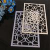Čtvercový květinový kovový vykrajovátko šablony Die Cut pro DIY Scrapbooking Album Papírová karta Ražba