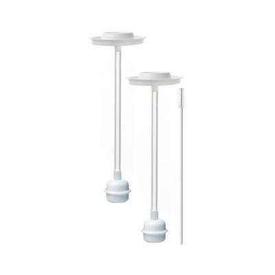 Hi-Vee Double Heart Exclusive Weighted Straw 2p, 1 Set