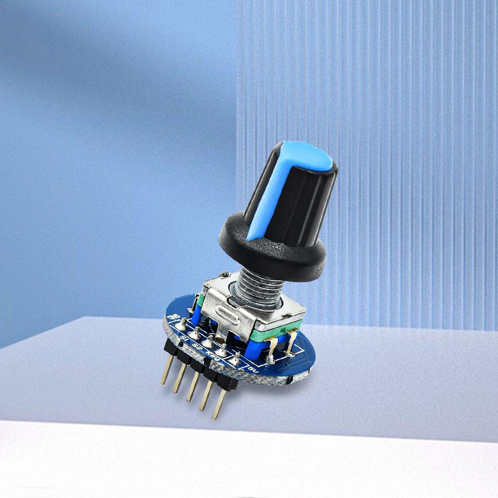 Rotační enkodér Modul s kulatým knoflíkem 5V Digitální potenciometr Kryt otočného knoflíku Vysoká přesnost pro Auto Audio Elektronické zařízení