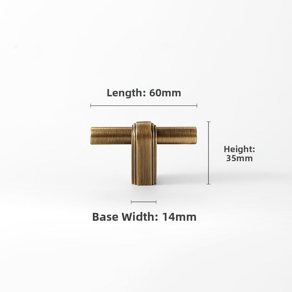 New Solid Brass Cabinet Handles Vintage Modern Drawer Pulls Minimalist Door Knobs Kitchen