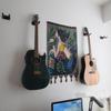 Veggmontert gitarhengerkrok, Mandolin/Fiolin/Ukulele/Gitar Støtteholder Stativ Rack Firkantet Base(4)
