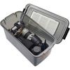 HAKUBA Dry Box NEO 15L Smoke KMC-41 Moisture-proof Storage Case - Made In Japan - Mold and Moisture Prevention, Stackable, Includes Desiccant.