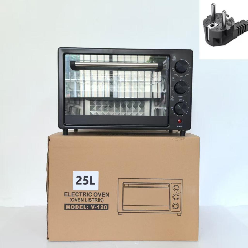 Compact Double-Layer Multifunctional Electric Oven - 12L/25L/48L Capacity for Household Baking