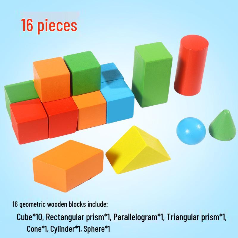 3D Geometric Shapes Set for Teaching Geometry to Primary Students