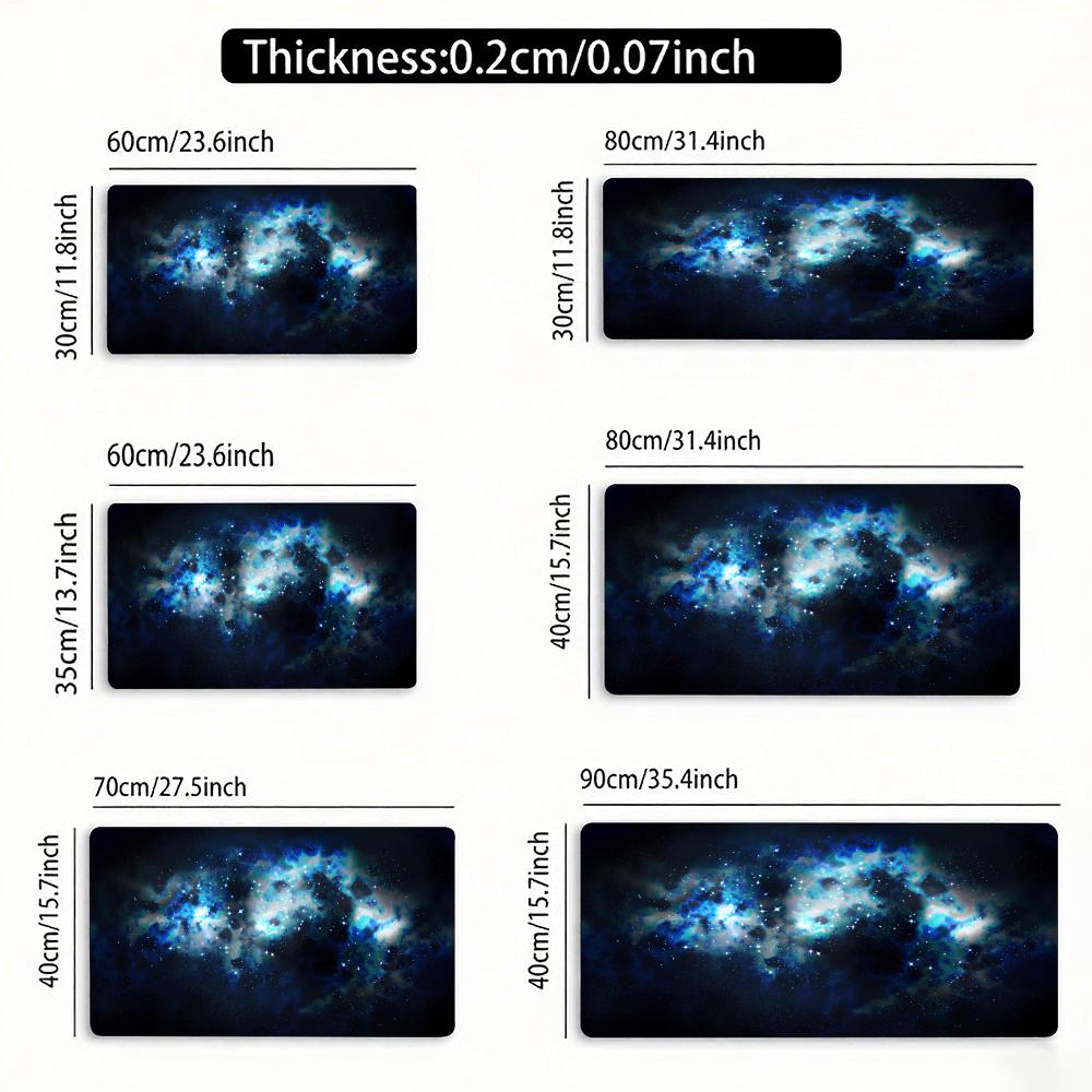 Abstract Starry Sky Art Mouse Pad Large Rubber Anti-slip PC Desk Accessories Mousepad for Office & Gamer Keyboard Mats Decor Mat