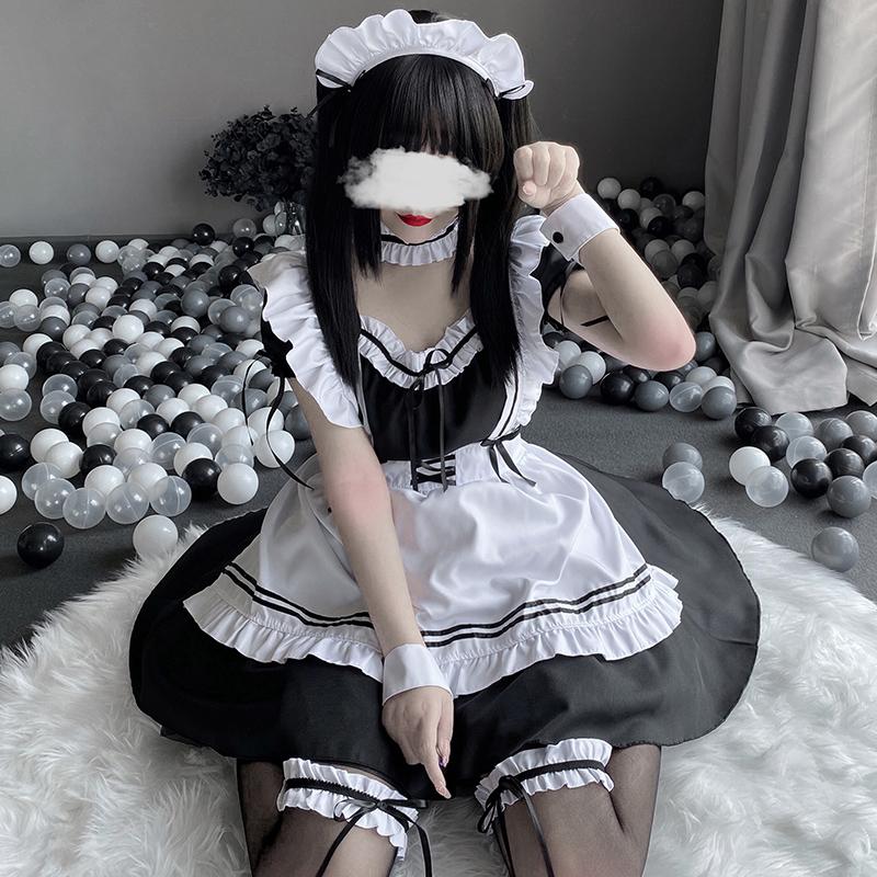 Cute Maid Dress Women Sexy Lingerie Girls Servant Uniform Ladies Cosplay Outfit Anime Skivvy Role Play Costumes Lolita Clothes