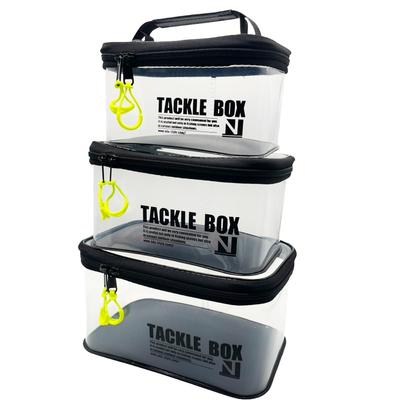 Caixa de Pesca em Material EVA Multi Pesca Carretel de Pesca EVA Estojo para Iscas Estojo para Equipamento Caixa de Iscas Caixa de Pesca Caixa de Iscas Minhocas SML 3 Peças estilo nda (Transparente,