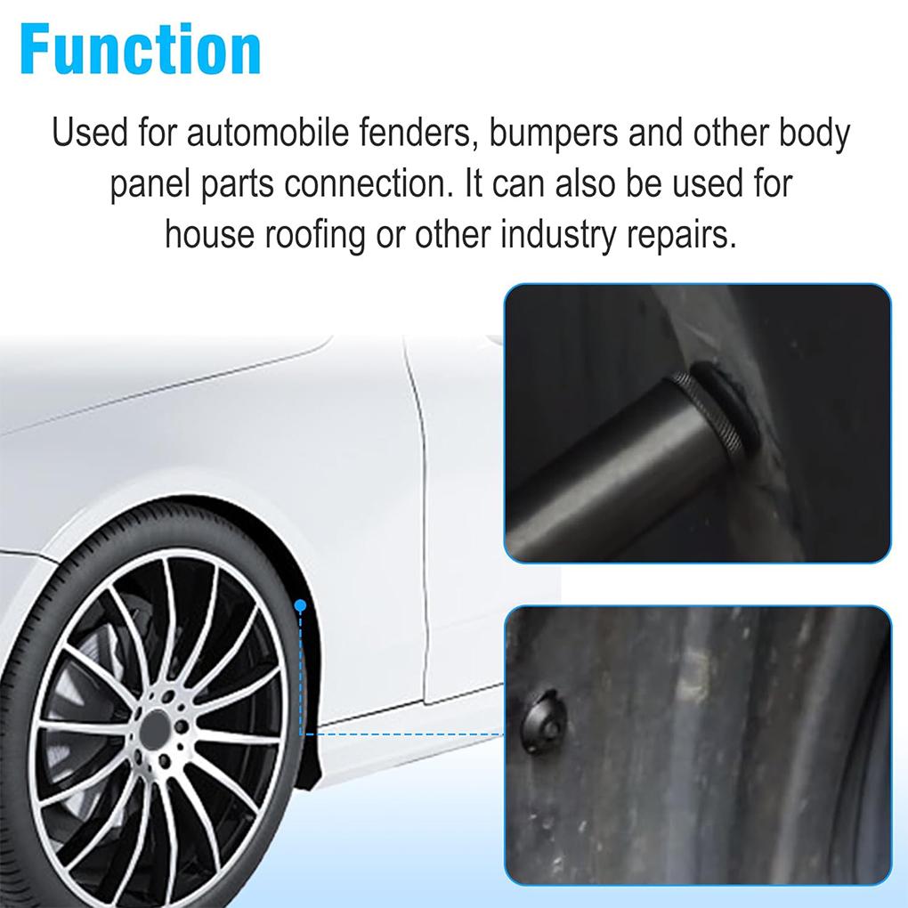 40 pcs Rivets Plastic Rivet Gun Set Multifunctional Poly Rivet Gun Quick Set For Fastening Door Panels & Automotive Trim