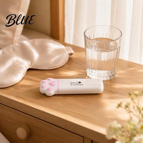 Daily Medication Organizer Portable Pill Box Cute Cat Paw Design