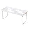 Kitchen Stacking Shelf Plastic and Metal Multifunctional Stackable Kitchen Counter Shelf  