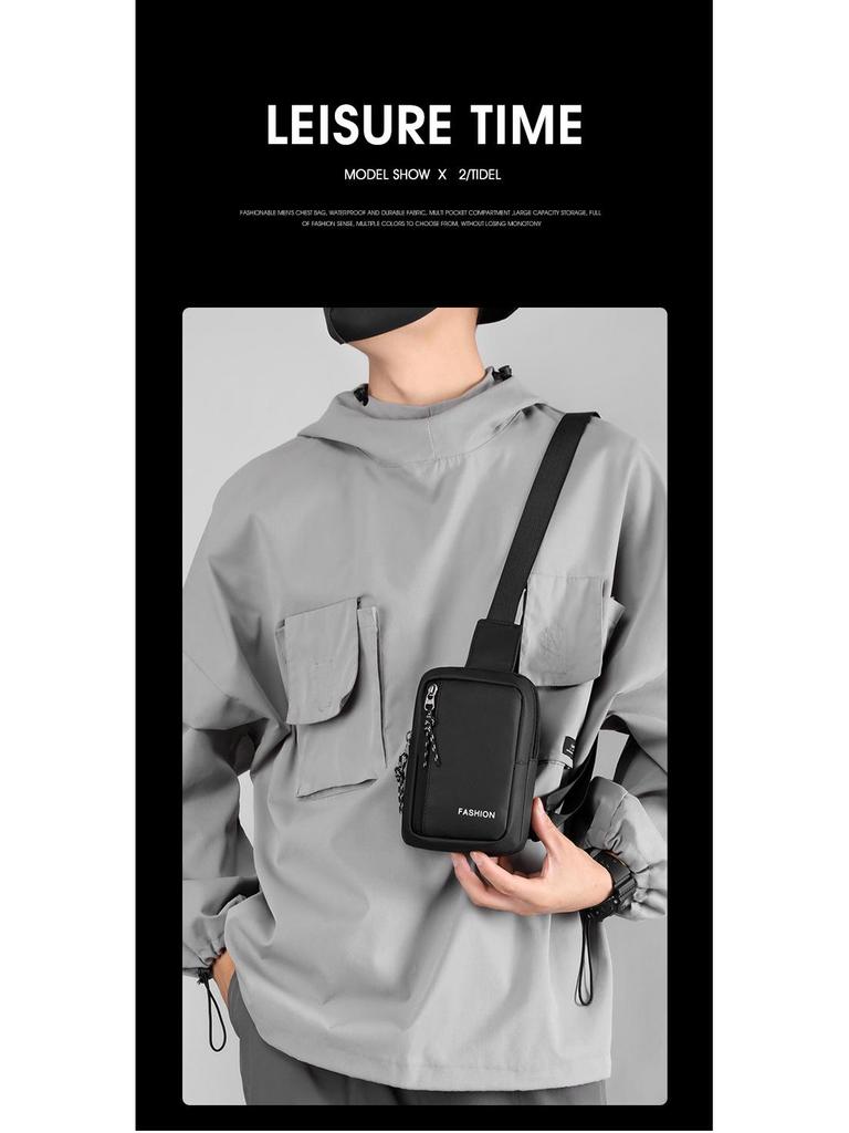 Men's Fashion Crossbody Chest Bag - Trendy, Simple, and Portable Travel Messenger Bag