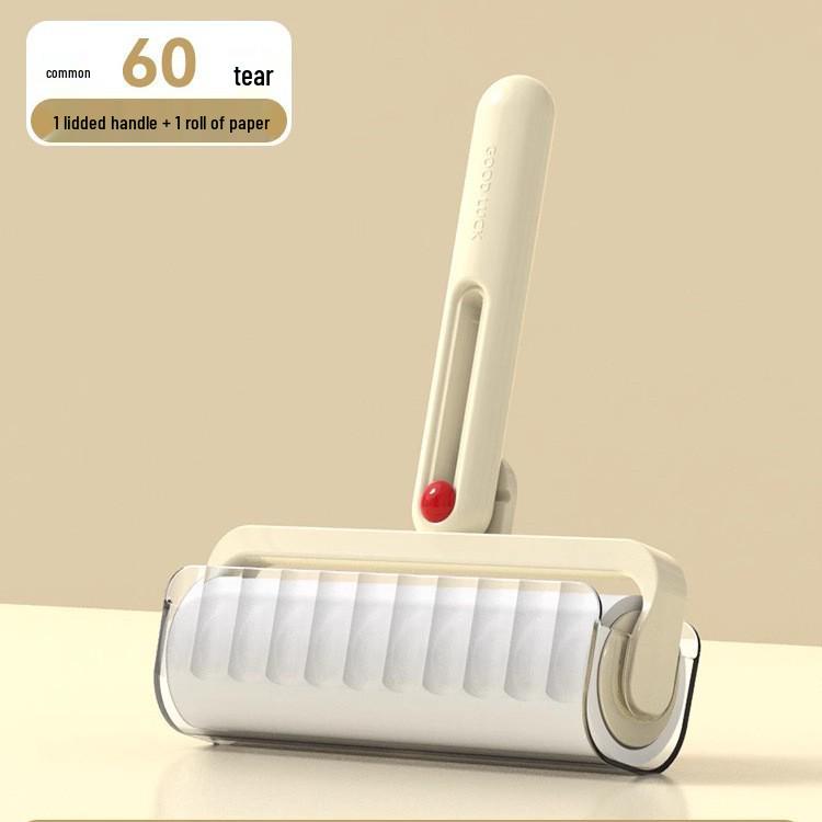 Clothes Lint Roller Replacement: Sticky Tear-Off for Hair Removal on Bed and Household Surfaces.