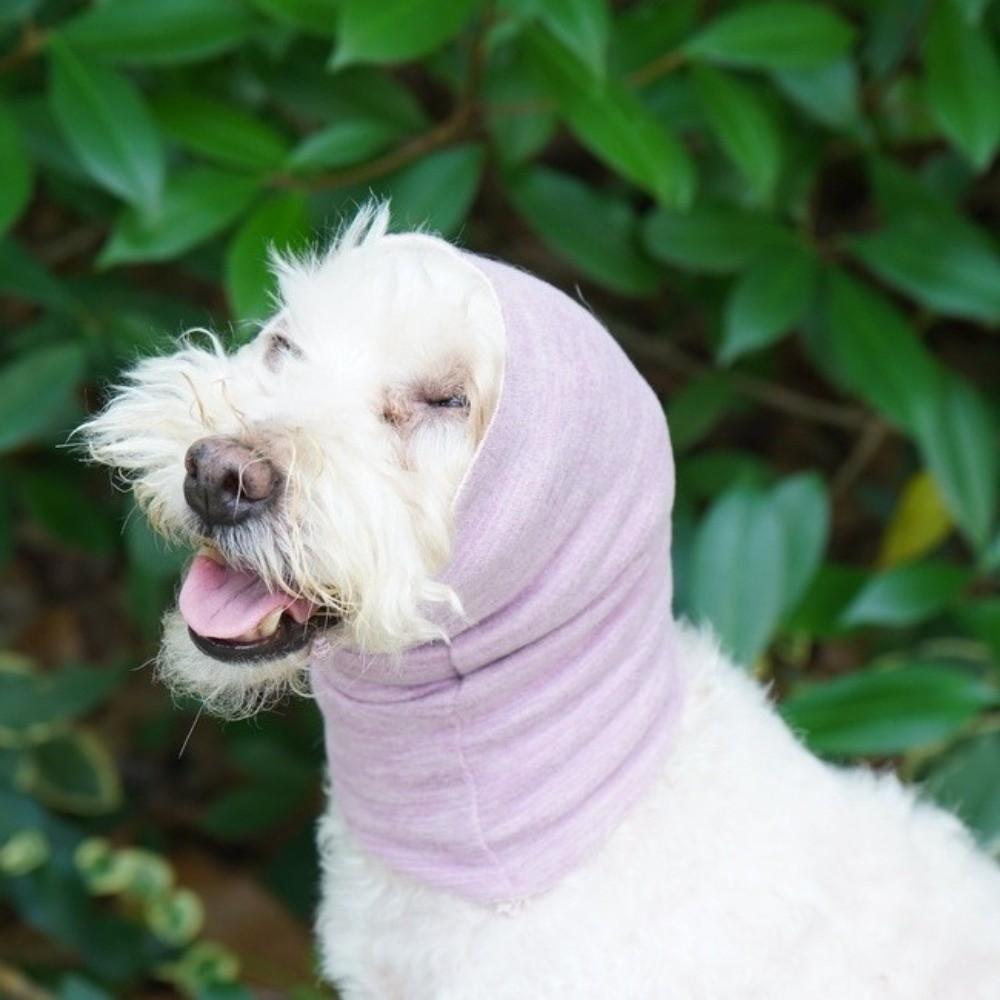 Anti-Noise Dog Head Cover Hearing Protection Breathable Calming Dog Hood Soft Warm Pet Ear Cover Noise Cancelling
