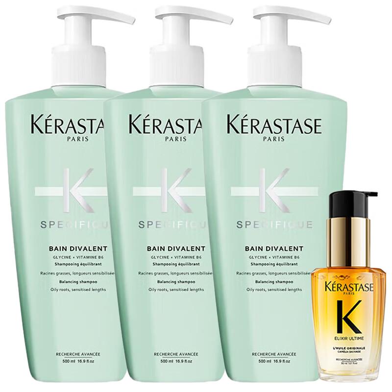 

Kérastase Dual Function Shampoo & Elixir Ultime Hair Oil Value Bundle