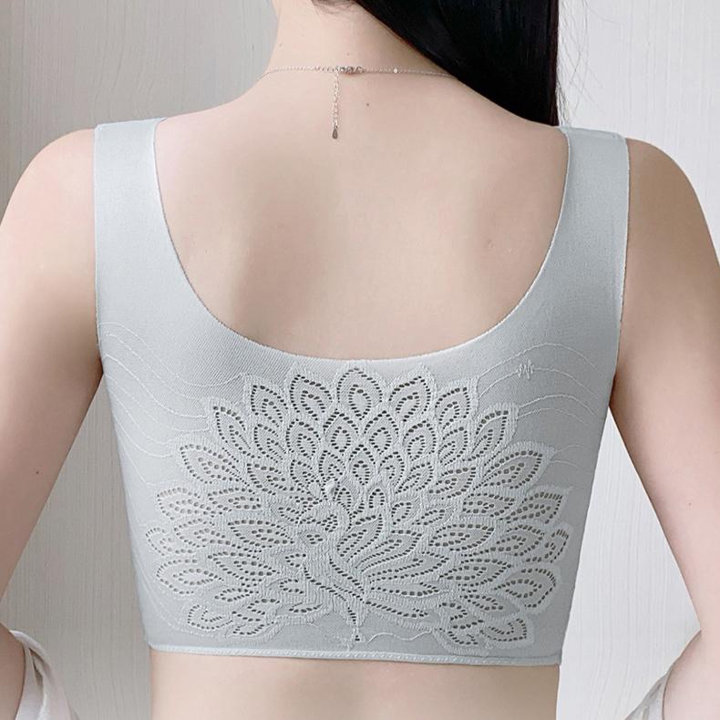 Tank Top Style Sports Bra One-piece Comfortable Seamless Plus Size Bra No Steel Ring Push Up Bra