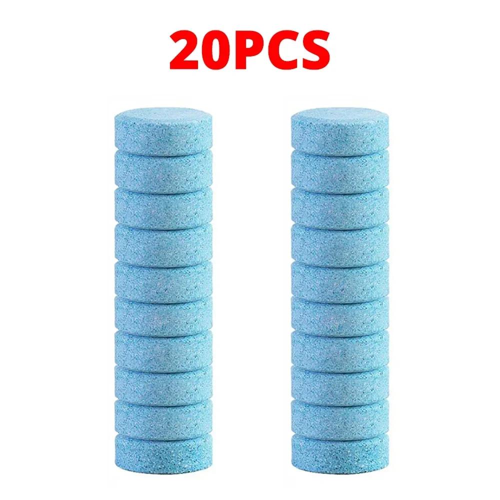 

20/40/60Pcs Solid Cleaner Car Windshield Wiper Effervescent Tablet Strong Decontamination Auto Glass Toilet Cleaning Accessories