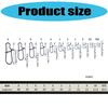 50Pcs Fishing Lures Connector High Strength Fishing Snapping Swivels Hook Snapping Pin Easy Snapping Fishing Hook