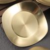 Stainless Steel Seasoning Dish Golden Korean Pickle Dishes Bone Dish   Table Sauce Appetizer