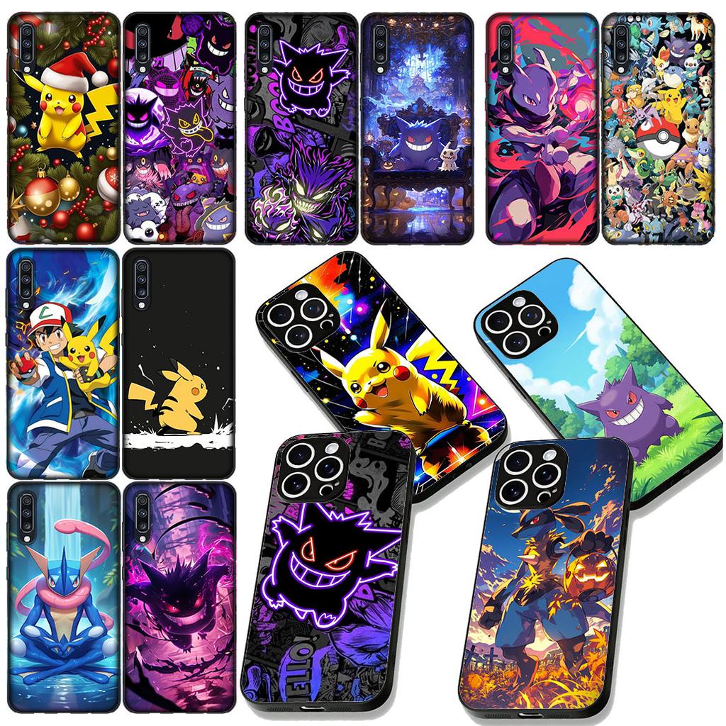 P-Pikachus P-Pokemons GO Gengar Protective Cover for OPPO A40 A60 A80 A38 A18 A17 A16 A78 A79 A54 A25 A57 4G 5G Phone Case