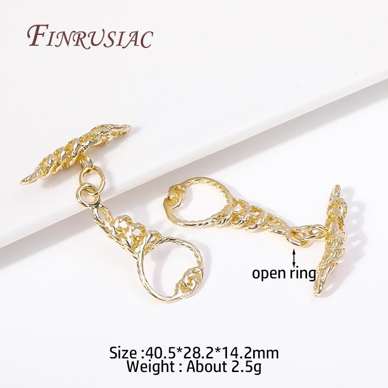 Multi Styles High Quality Brass Toggle Clasps 18K Gold Plated Bracelet Connect Clasps DIY Jewelry Making Supplies OT Clasps