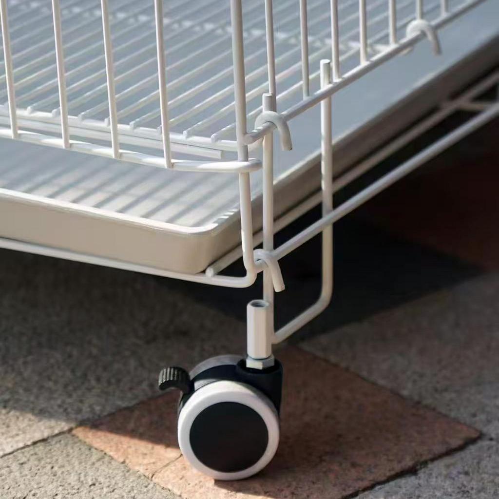 Lejia Foldable Pet Display Cage with Wheels & Tray for Cats & Dogs