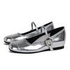 Lambskin Super Soft French Mary Jane Single Shoes Women's Spring New Fairy Square Buckle Flat Ballet Shoes Commuter Ladyshoes