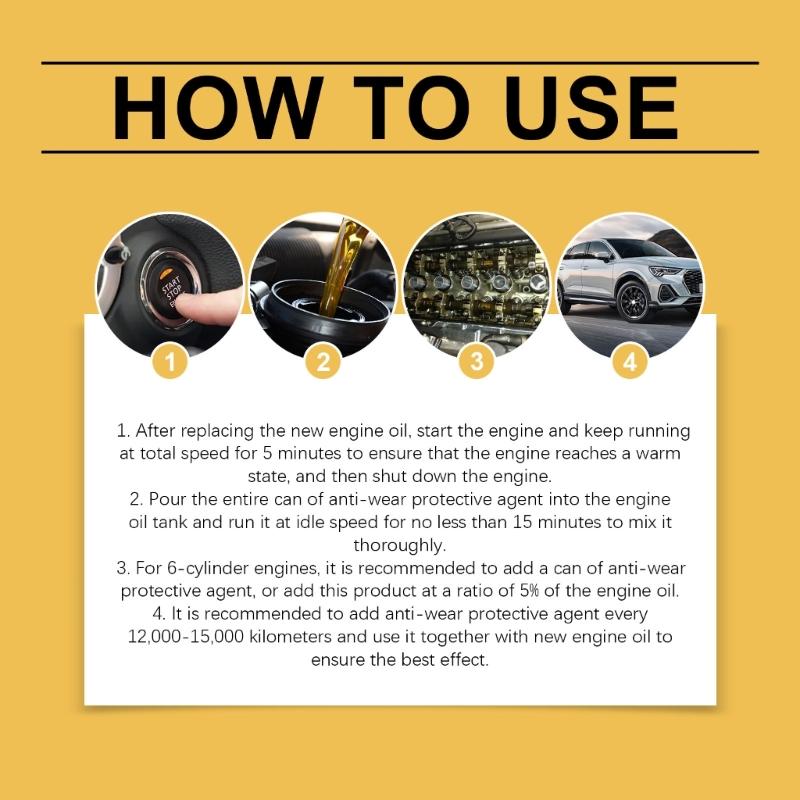 Efficient High Efficiency Engine Anti Wear Agent to Extend Engine Life and Reduce Noise Suitable for Turbocharged Engine