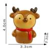 Cartoon Christmas Tree Snowman Santa Claus Micro Landscape Resin Decoration Ornaments Dollhouse Cute Gardening Accessories