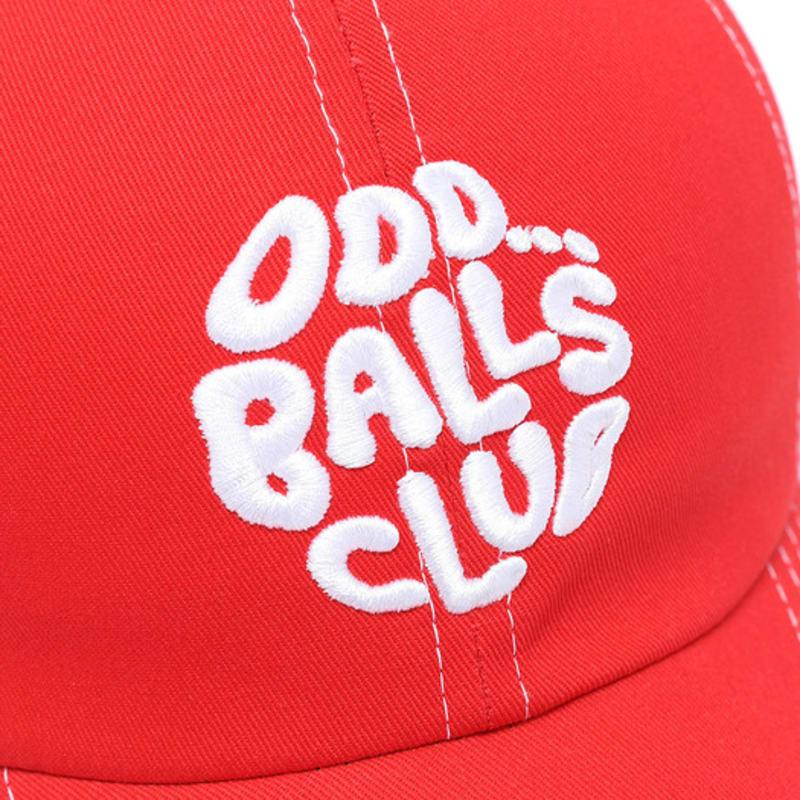 ODDBALLS CLUB Basic Ball Cap Red