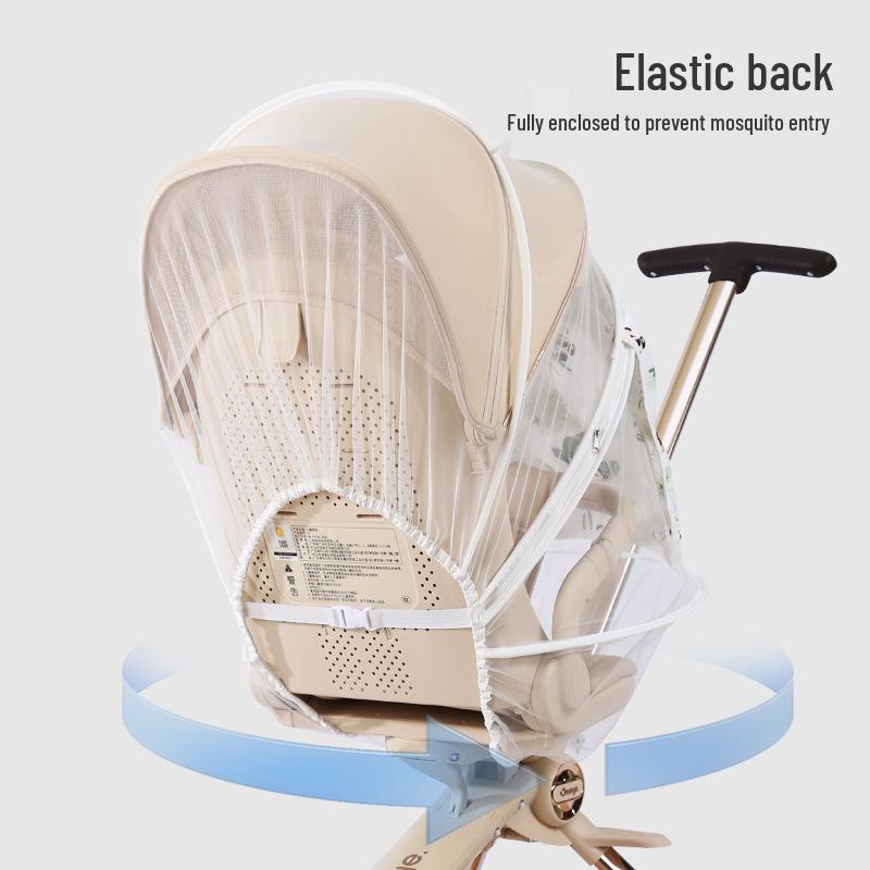Wan Ya Universal Lightweight Full-Coverage Stroller Mosquito Net: Foldable Accessory for Baby Strollers.
