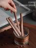 1pc/Coffee Stirrers,Walnut wood,Creative wooden spoon,Dessert mixing stick,Long handle mixing spoon