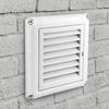 Quick Releasing Dryer Wall Vent with Rainproof Louvers Easy Installation Plastic Texture for Any Weather Conditions
