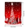 2 Pieces Christmas Blackout Curtains Exquisite Xmas Themed Festival Ornament Window Decor Accessory for Scene Layout