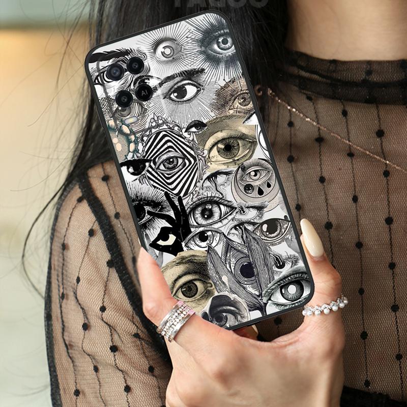

Scary Face Eyes Case For Oppo A80 A60 A40 A17 A57 A77 A74 A54 A94 A78 A98 A18 A38 A58 A96 A76 A16 A15 A5 Pro OPPO A79 5G