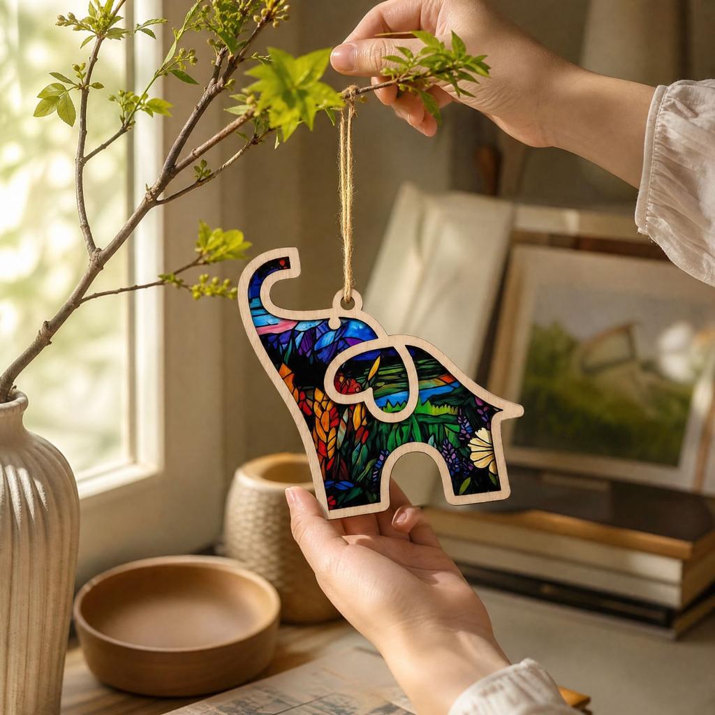Wooden Decorative Figurine - Love and Loyalty Theme Home Shelf Decor Gift for and Family