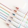 UCRAVO 2 In 1 Colored Gel Pen, 2 Lines Gel Pen Marker Gel Ink Roller Ball Pens, Stationery Supplies, Scrapbook Taking Su