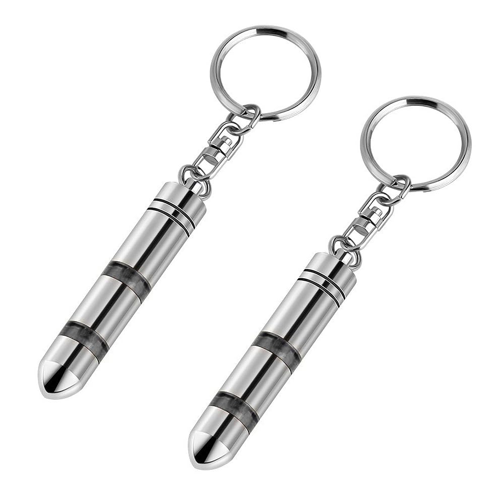 

[YFFSFDC] Static electricity removal key chain, set of 2, for Length 5.8cm x diameter 1cm чёрный