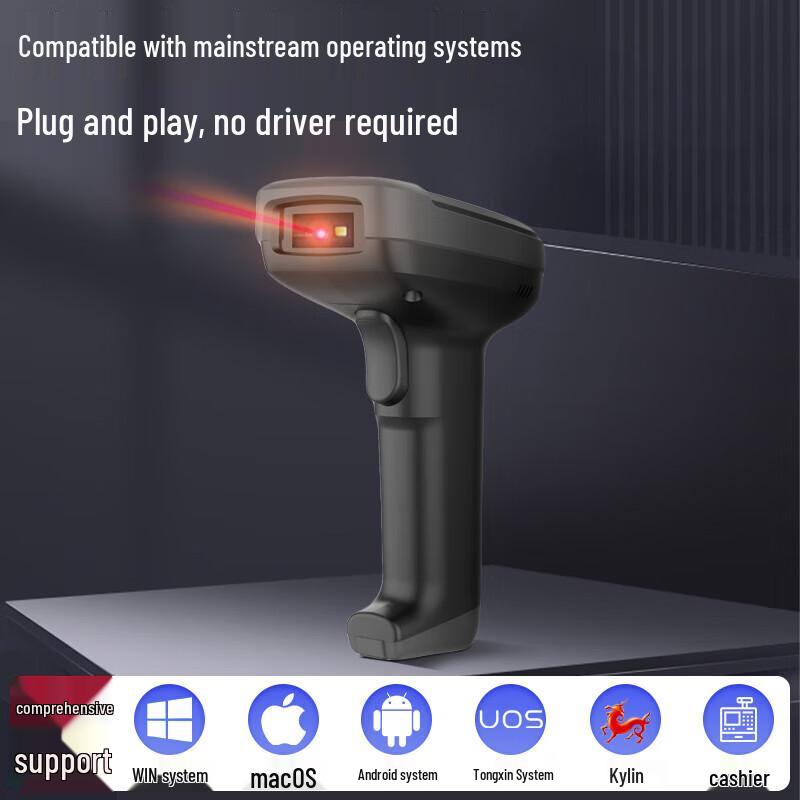 Deli AA102 Wireless 1D Barcode Scanner