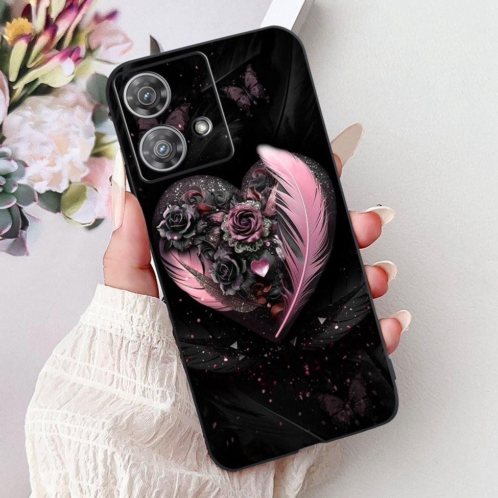 For Motorola Edge 40 Neo Case XT2307-1 Fashion Luxury Cute Cartoon Silicone Shockproof Bumper For Motorola Edge 40Neo Back Cover