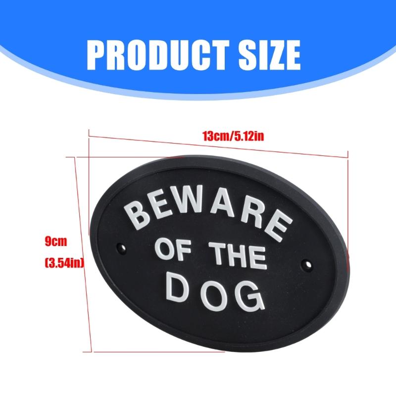 Beware Of Dog Signs Weatherproof & Long Service  Garden Warn Sign Decorative Warning Sign for Private Property Protections
