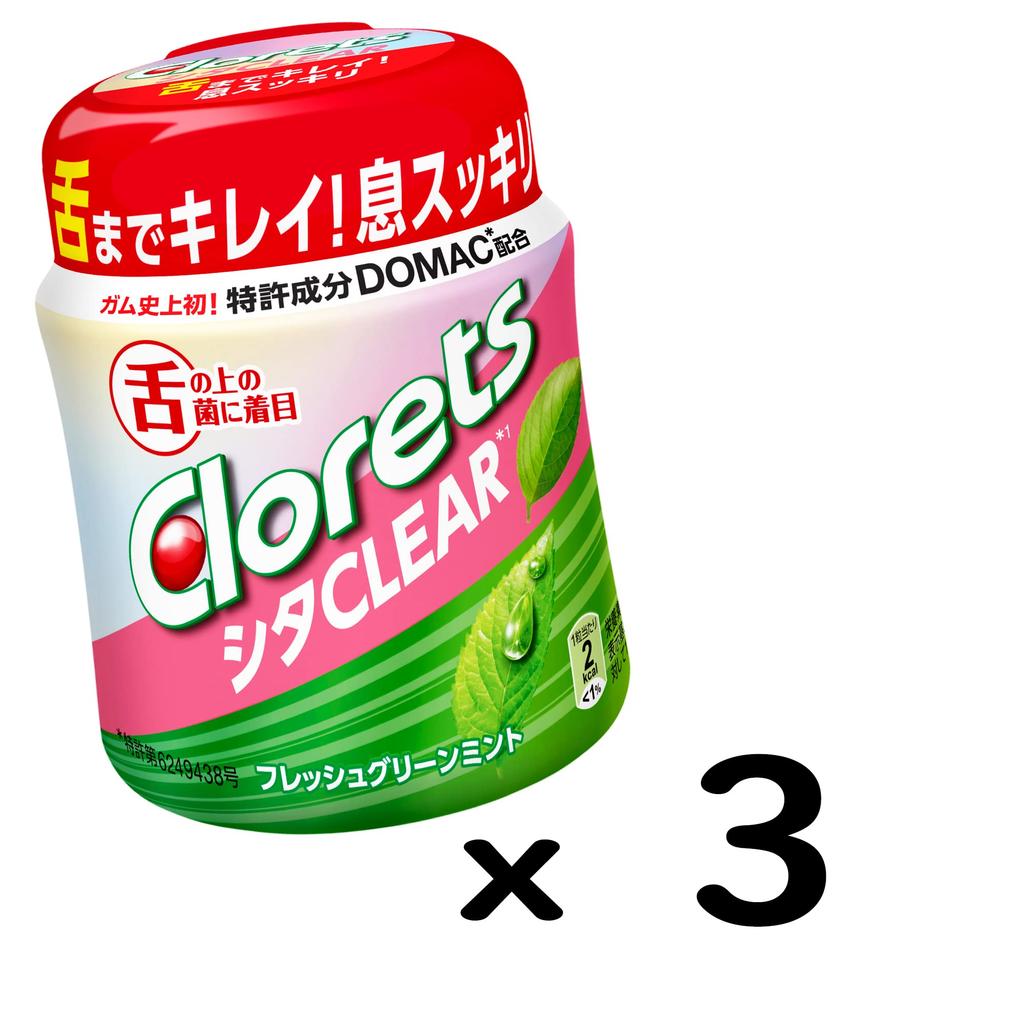 Clorets Shitaclear Fresh Green Mint Bottle (3 bottles)