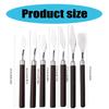 7Pcs Spatula Palette Tool Set Wood Handle Palette Tool Stainless Steel Mixing Scraper for Oil Acrylic Painting