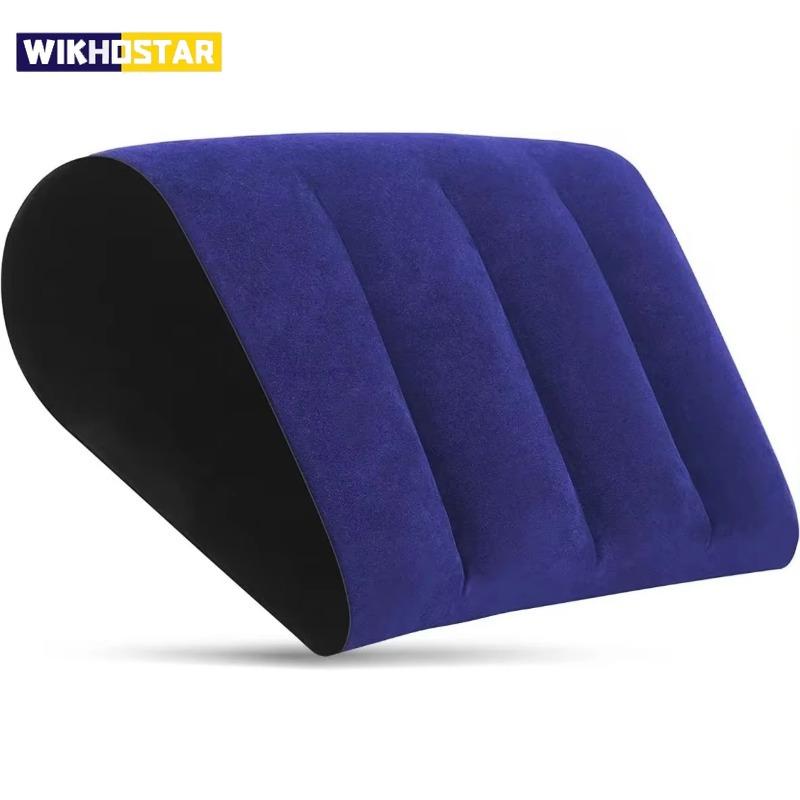 Надувная клиновидная подушка для путешествий Легкая подушка для поддержки поясницы и ног Подушка для йоги Позиционеры для тела Подушка для кемпинга 736₽